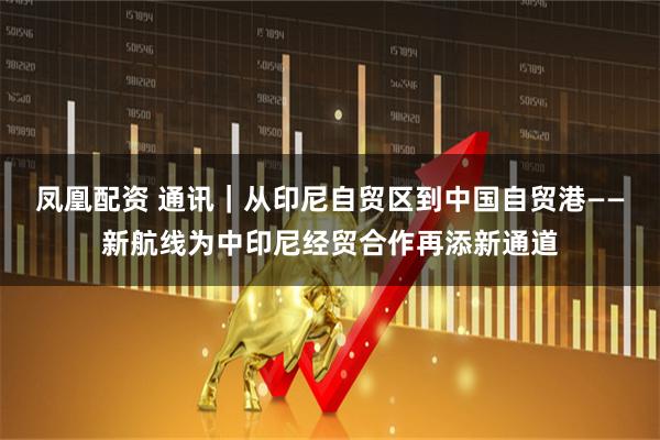 凤凰配资 通讯｜从印尼自贸区到中国自贸港——新航线为中印尼经贸合作再添新通道